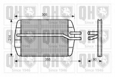 QUINTON HAZELL qhr2138 -  Теплообменник, отопление салона